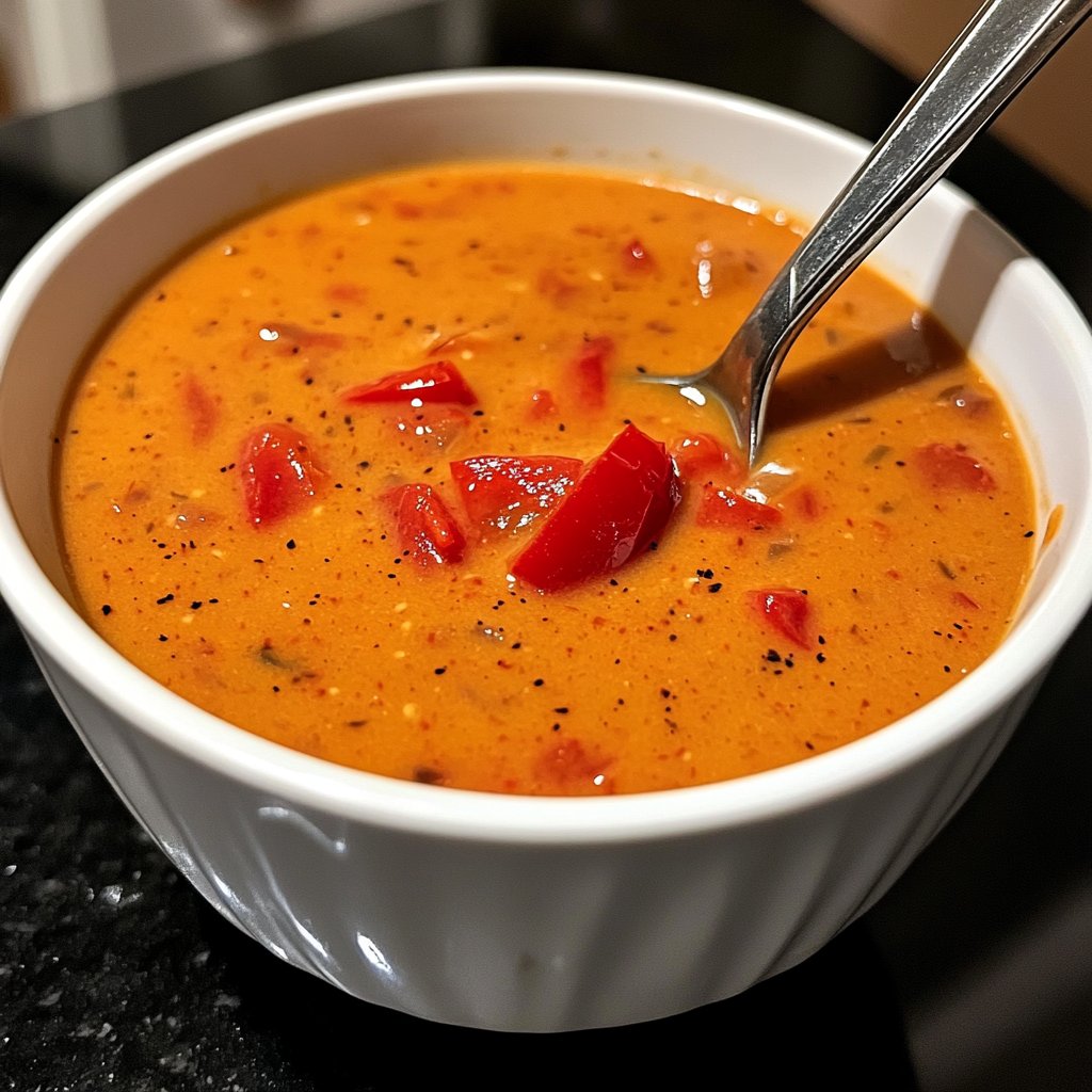 Tomatensuppe mit Paprika