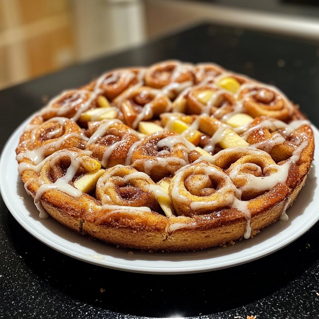 Saftiger Zimtschnecken-Apfelkuchen