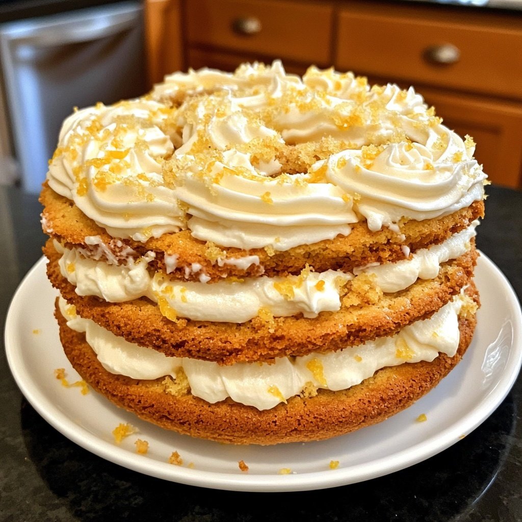 Zitronenkuchen mit Frischkäse Frosting