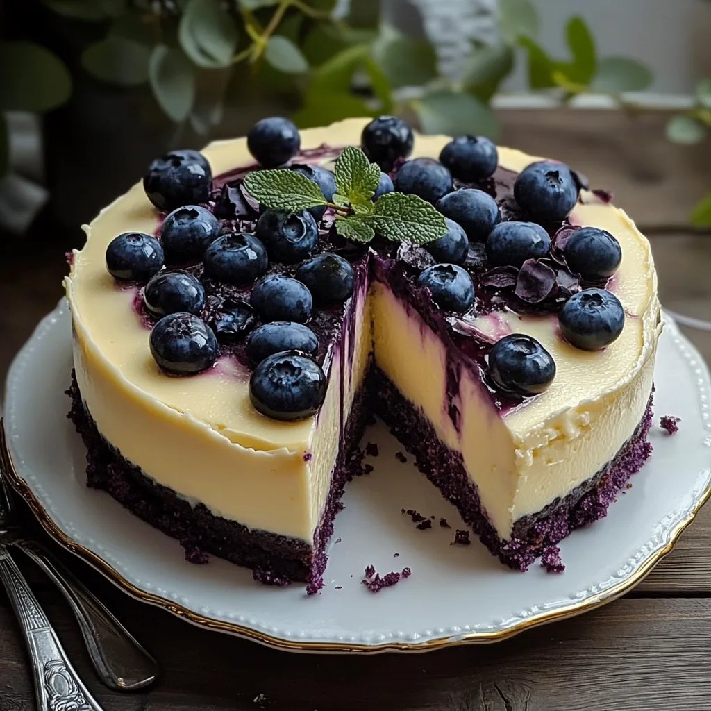 Blaubeer-Torte ohne Backen