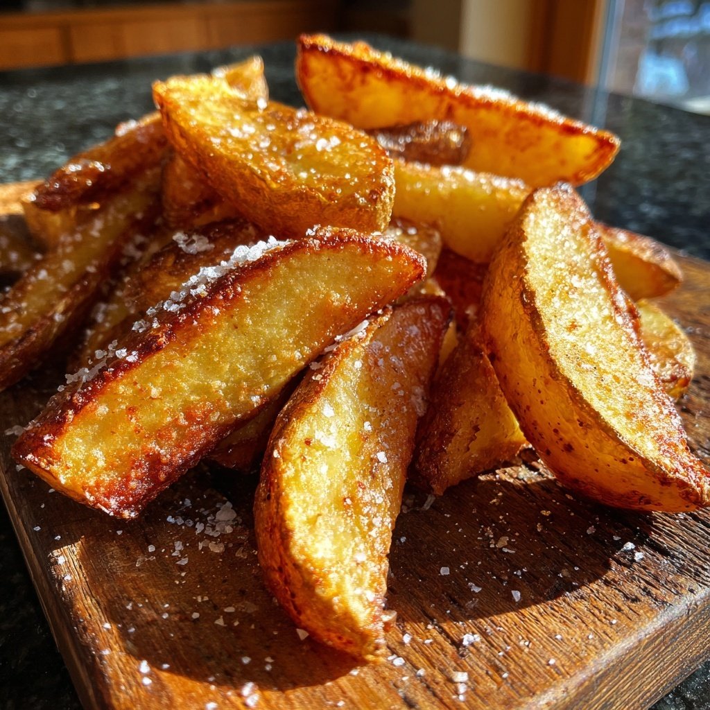 Ofen Kartoffel Spalten Mit Meersalz