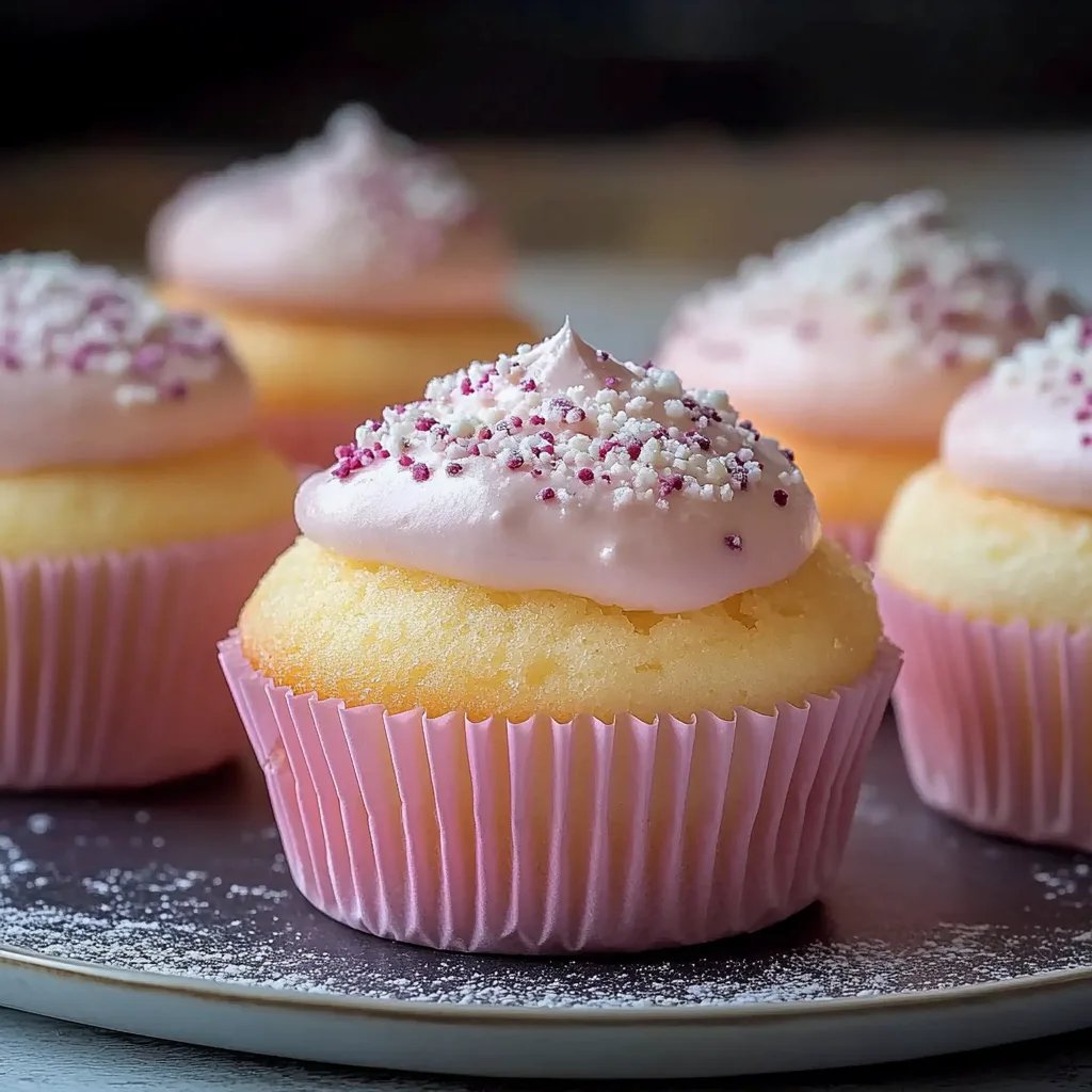 Fluffige japanische Käsekuchen-Cupcakes aus Cotton