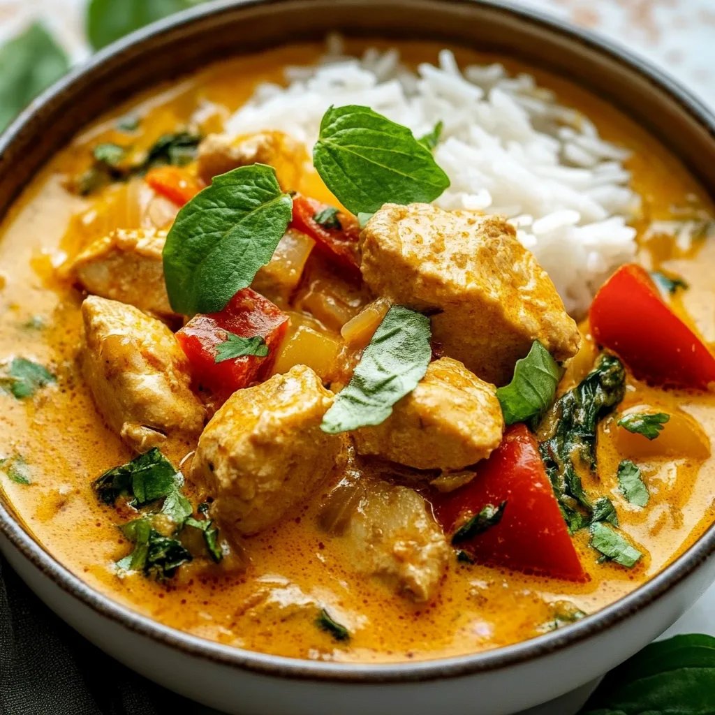 Kürbiscurry mit Hühnchen