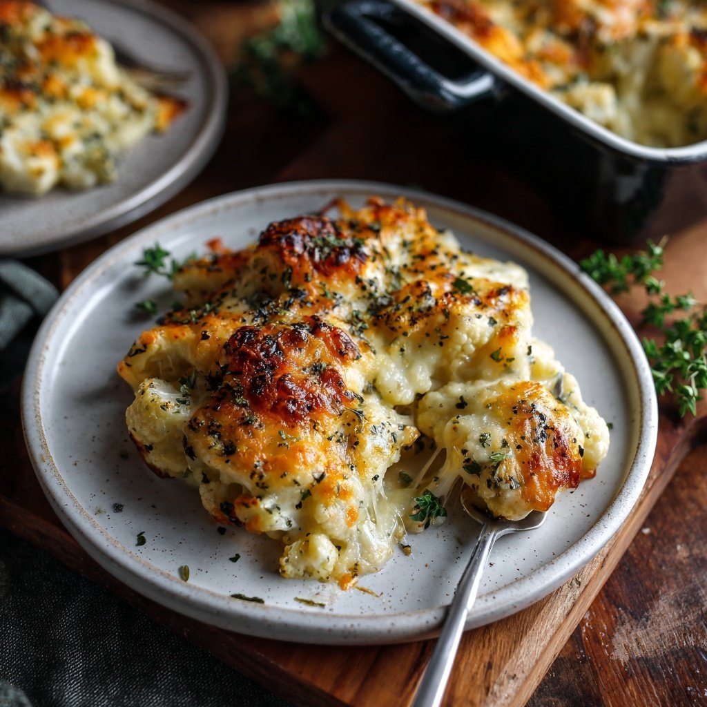 Blumenkohl Gratin Mit Käse