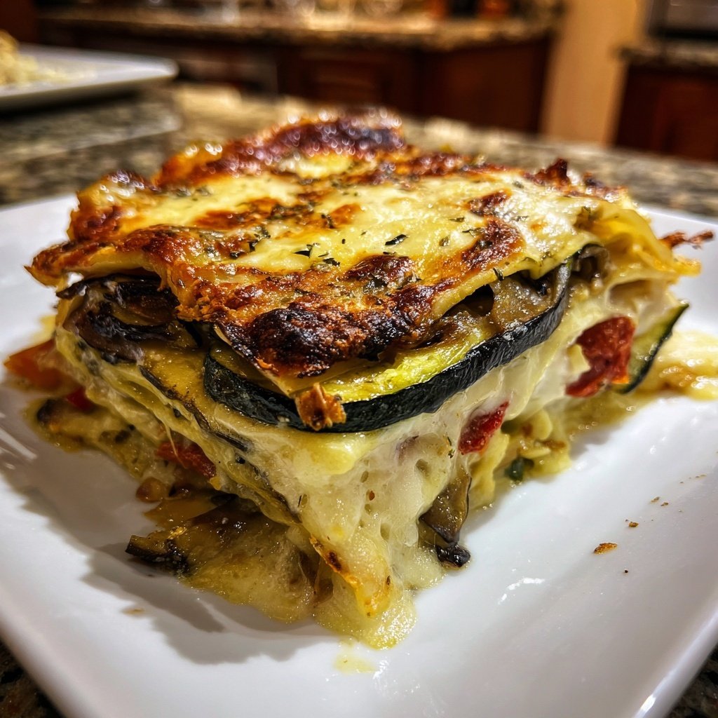 Lasagne mit Zucchini und Aubergine