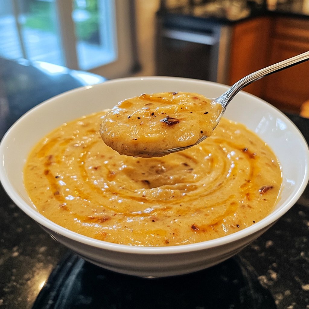 Kürbissuppe mit Knoblauch
