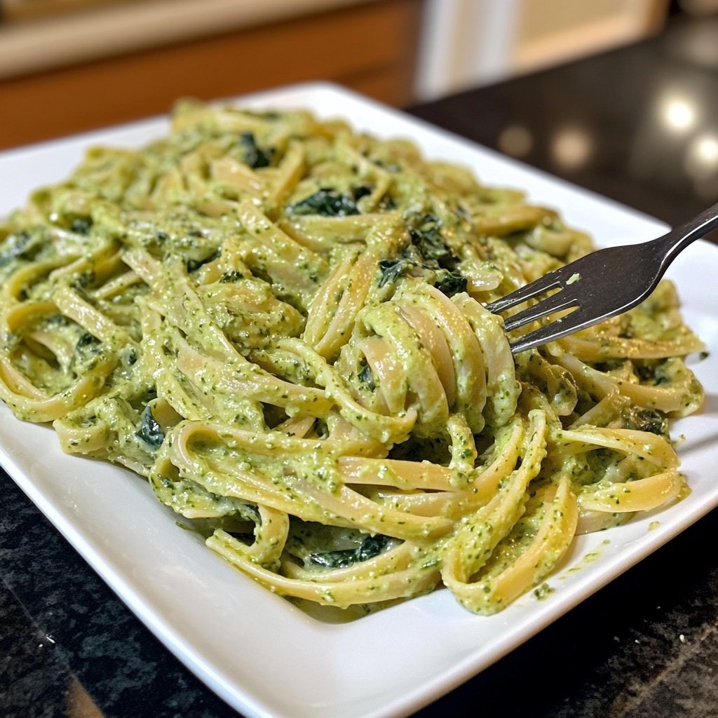 Green Goddess Pasta – mit Spinat und Grünkohl