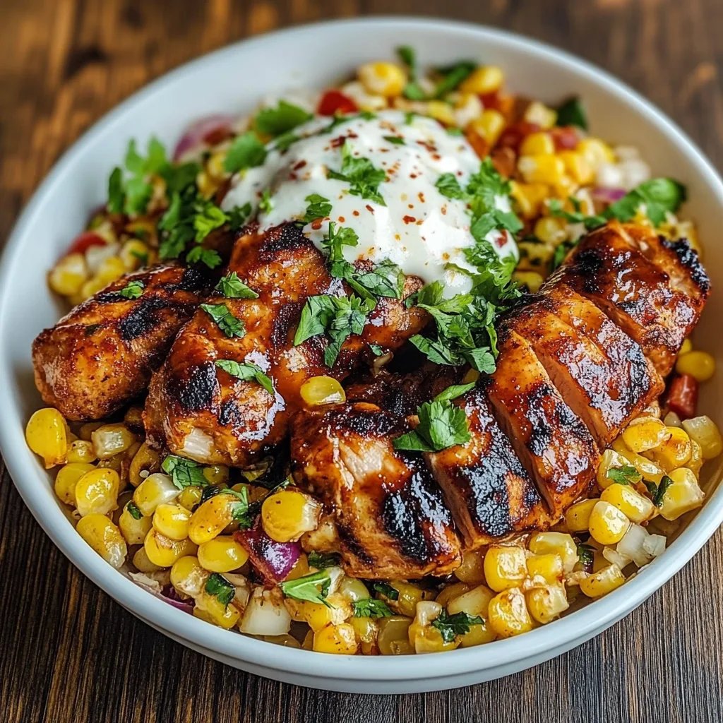Street Corn Chicken Reisschüssel
