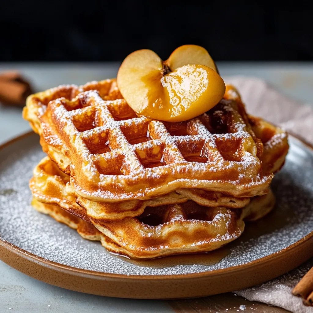 Apfel-Waffeln