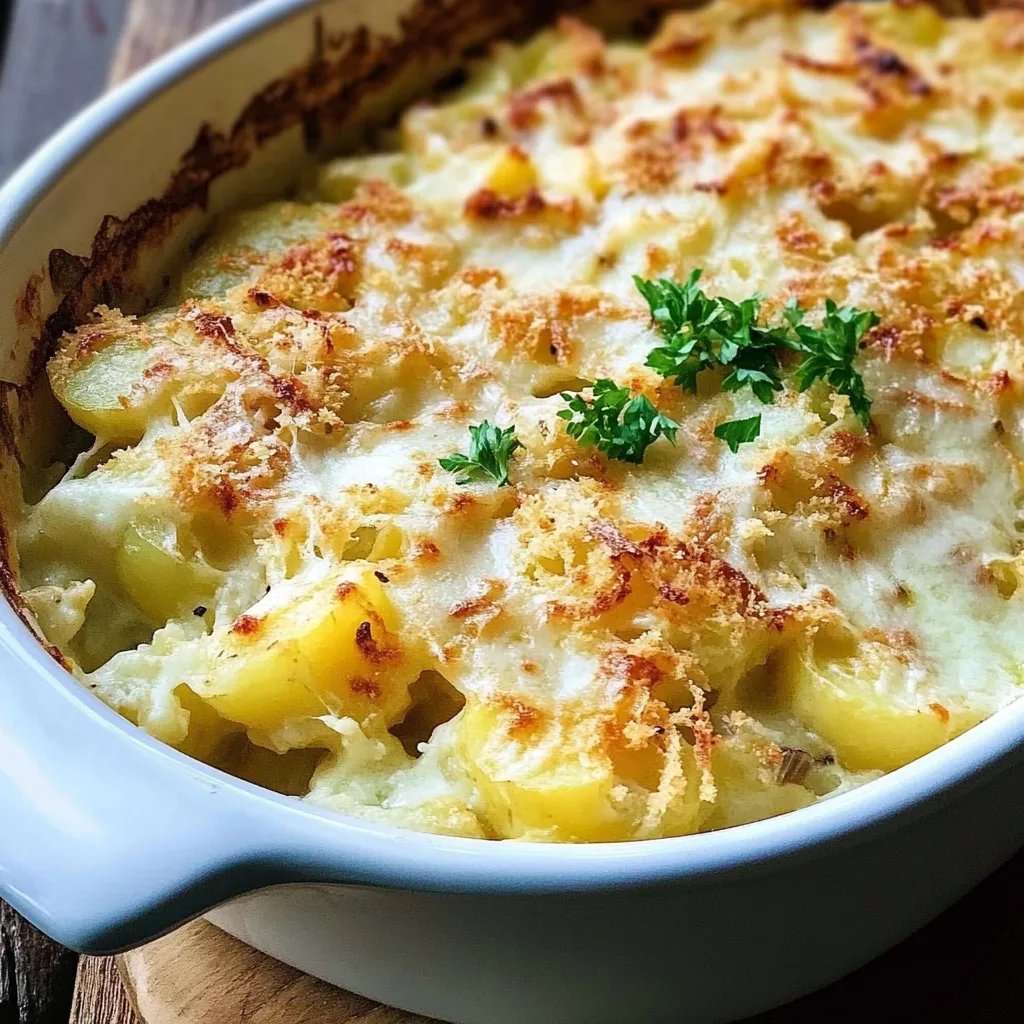 Wirsing Kartoffel Auflauf mit Käse überbacken