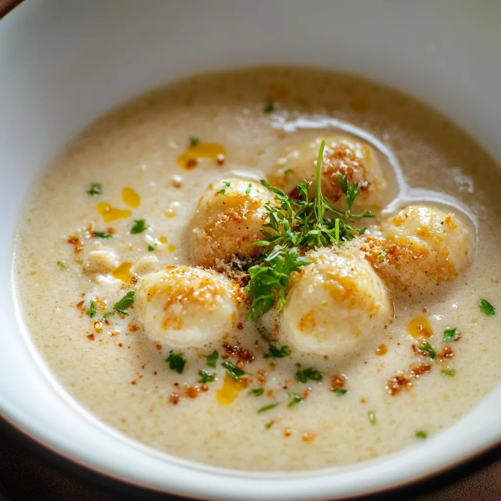 Maronisüppchen mit Parmesanstangen