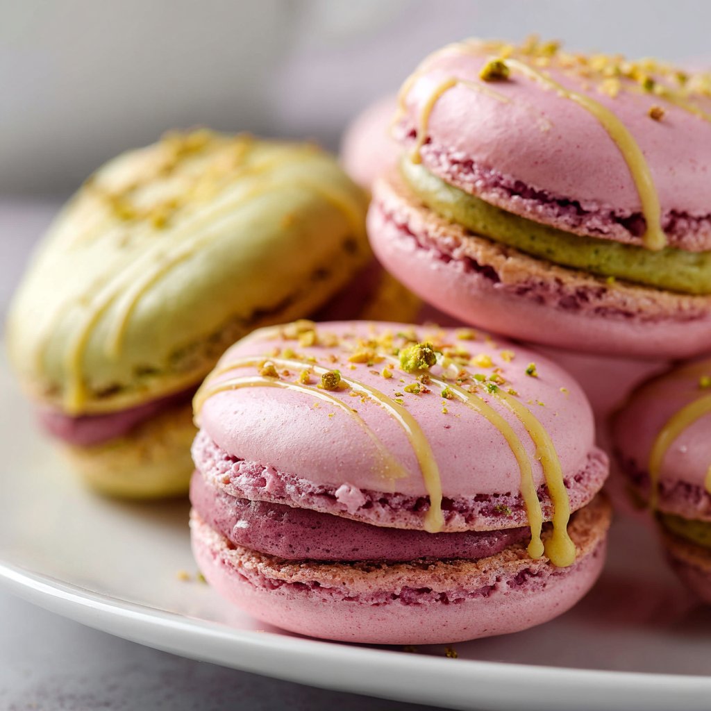 Macarons in Herzform
