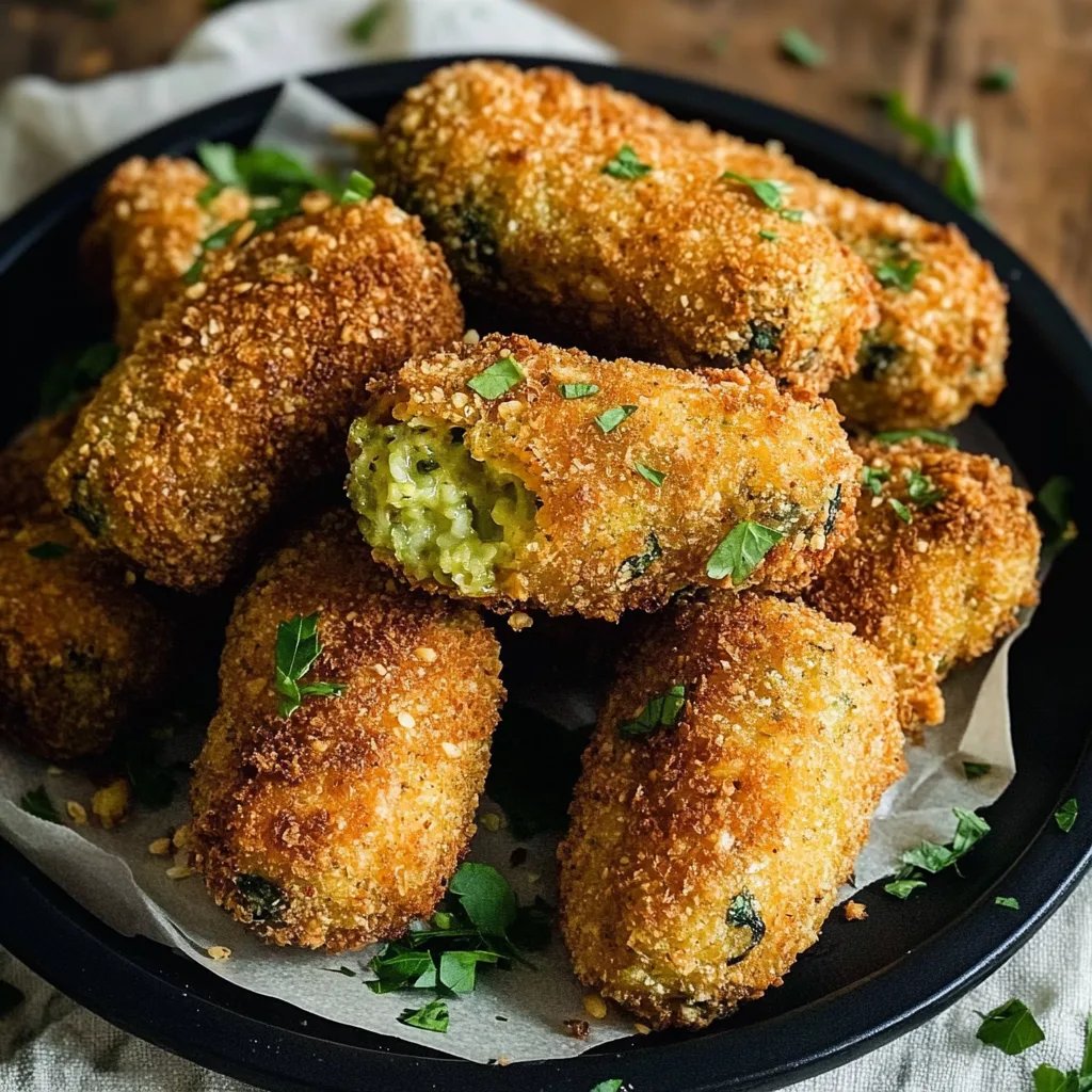 Vegane Kroketten aus Brokkoli