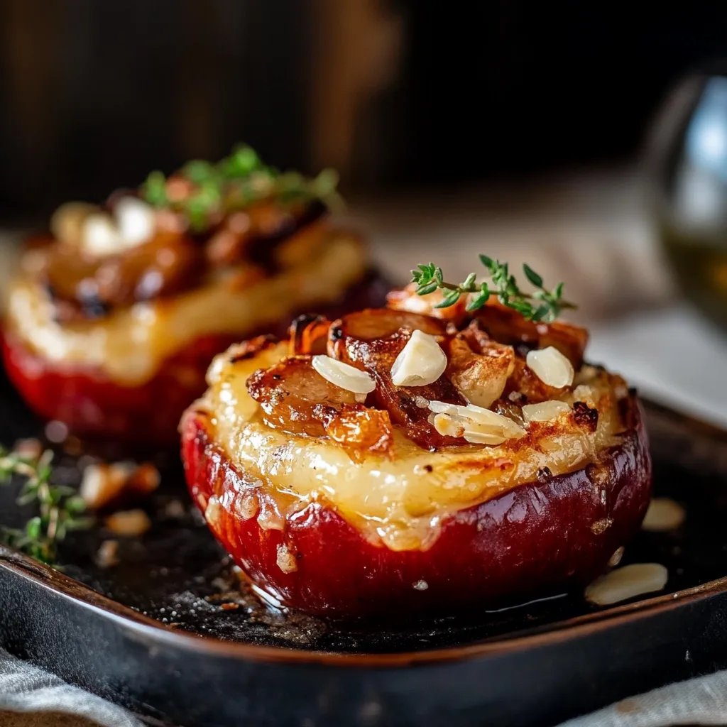 Bratapfel mit karamellisierter Füllung