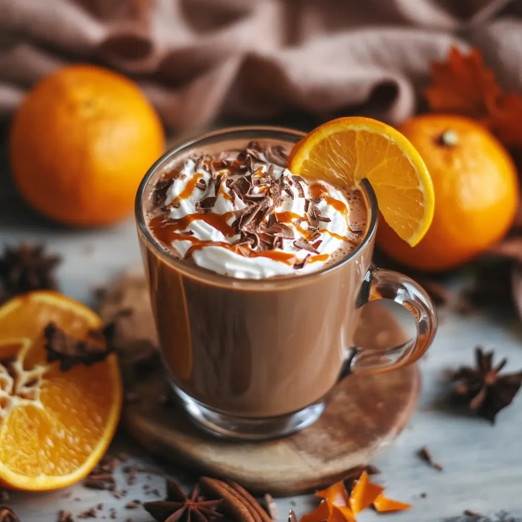 Orangen-Heißschokolade