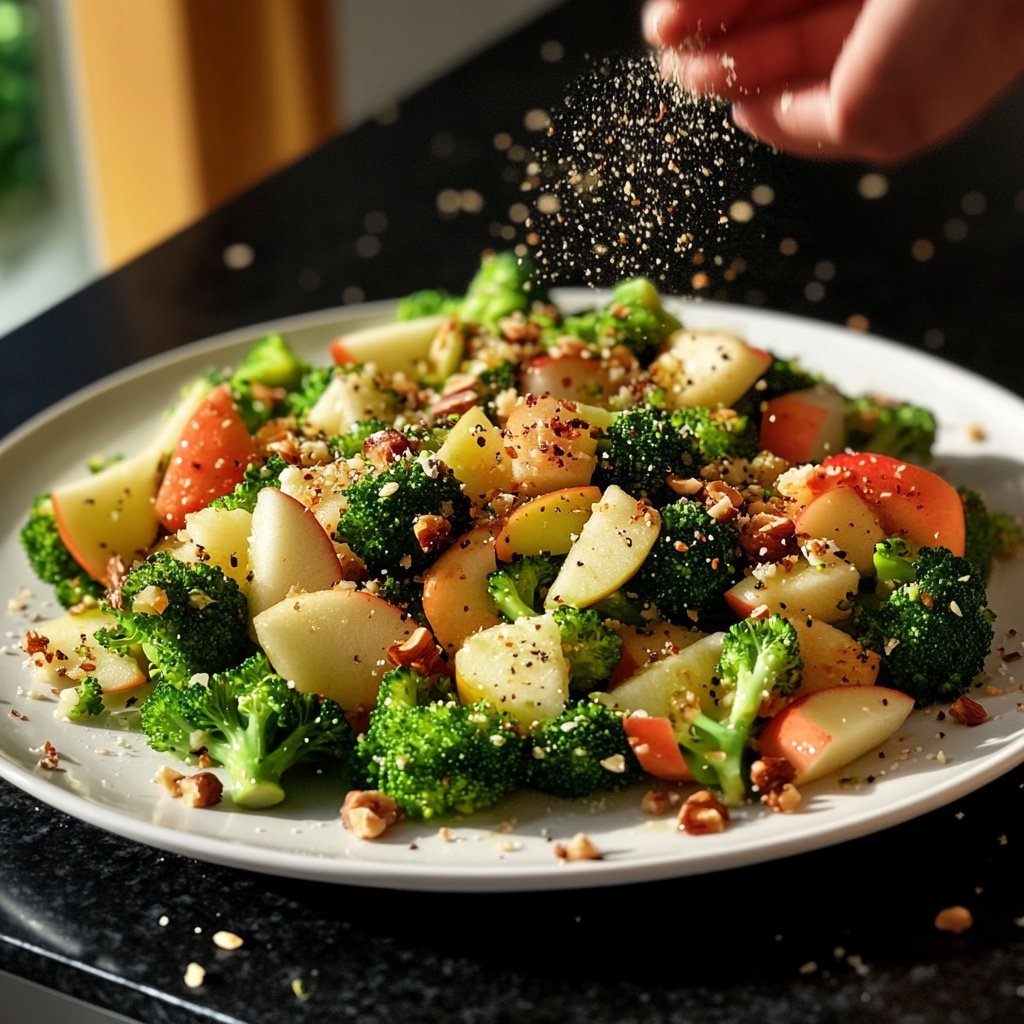 Brokkoli-Salat mit Apfel – Frisch und fruchtig