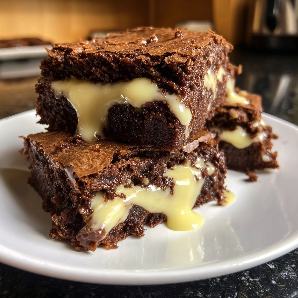 Brownies mit weißer Schokolade