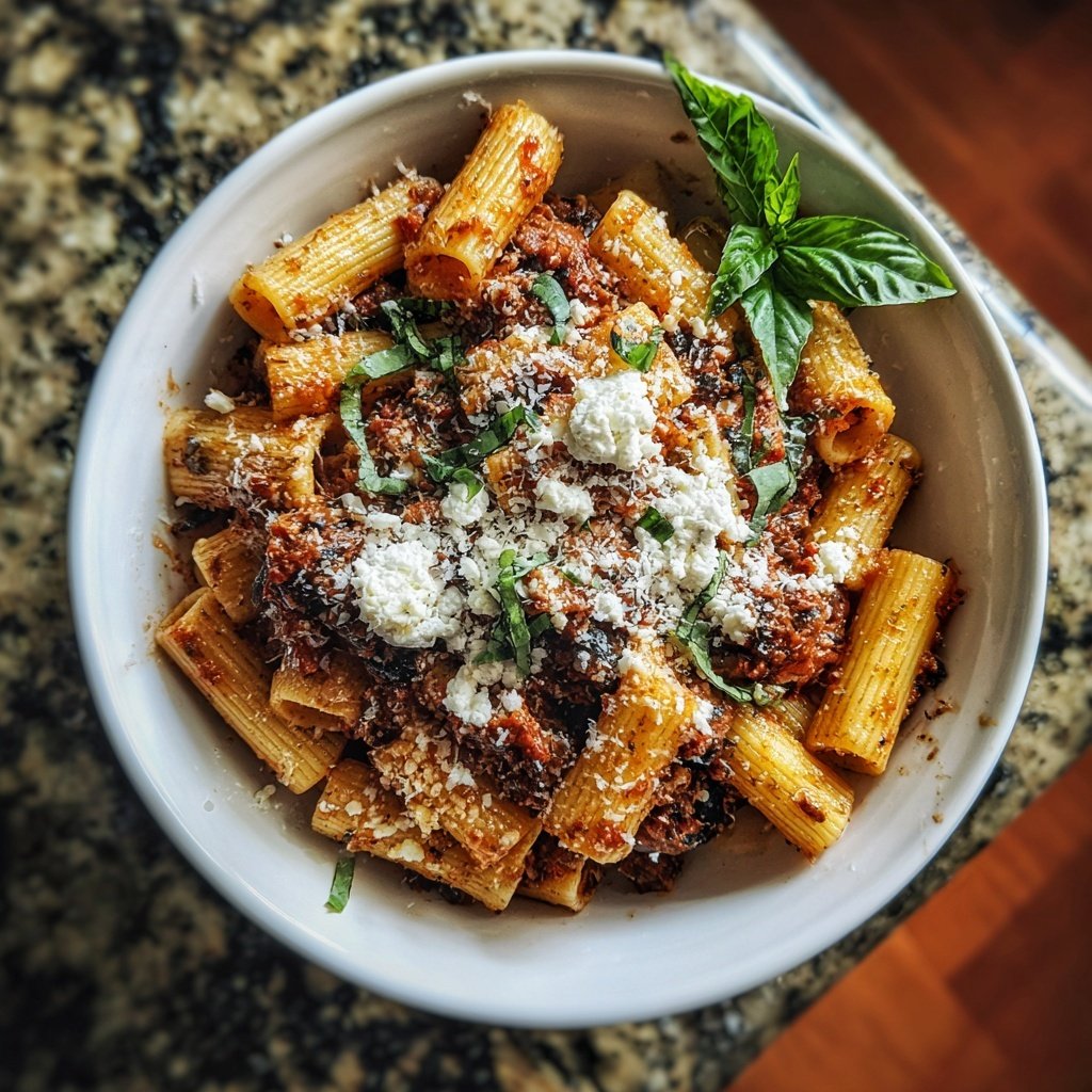 Internationale Küche Italienische Pasta alla Norma