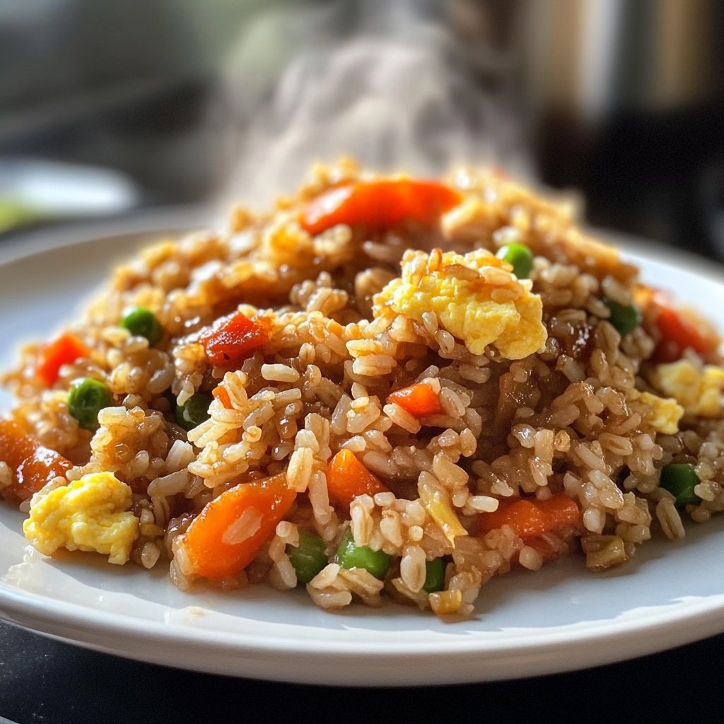 Gebratener Reis mit Sojasauce