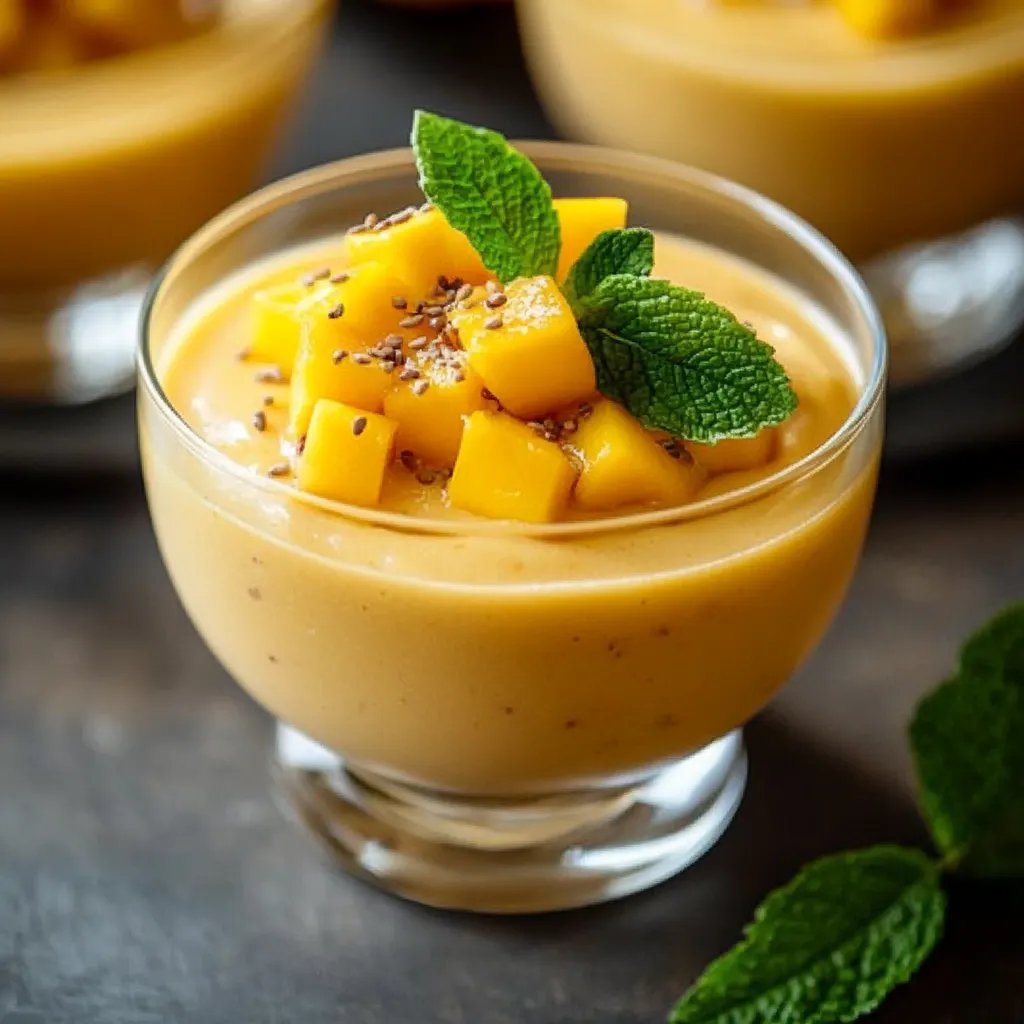 Cremiges Mango-Mousse