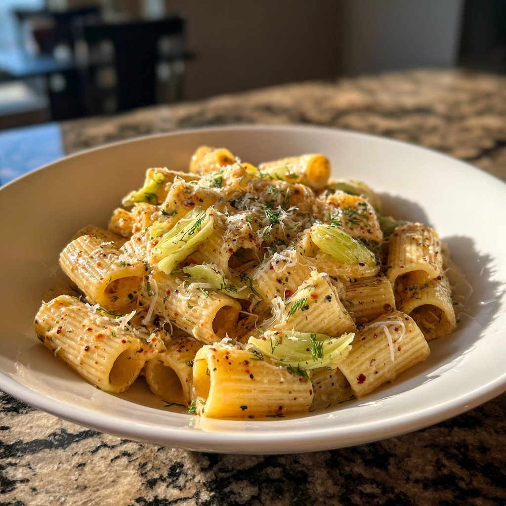 Rigatoni mit Fenchel