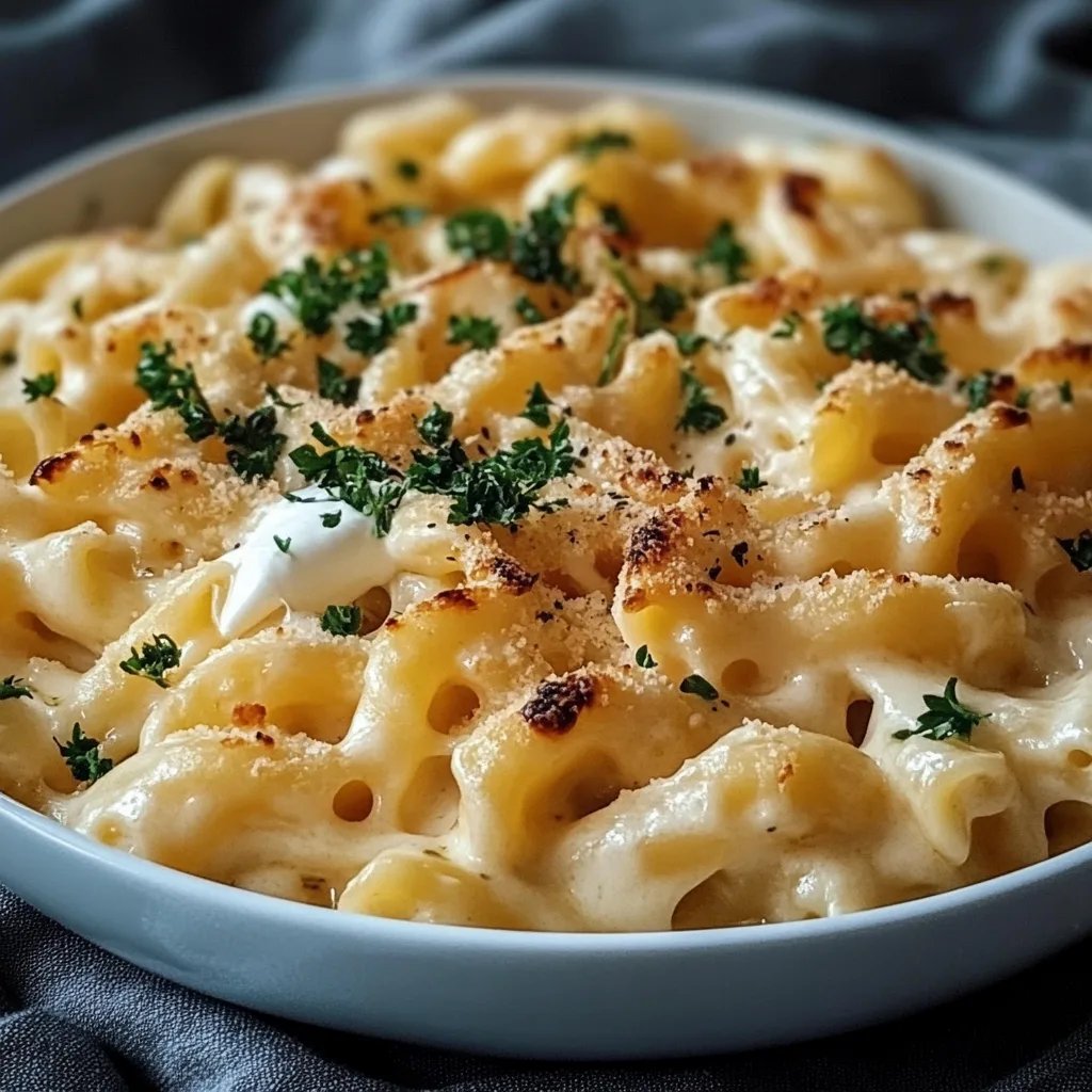 Cremige Nudelpfanne mit Crème fraîche