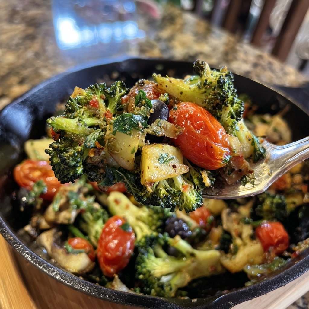 Brokkoli Pfanne Mediterran